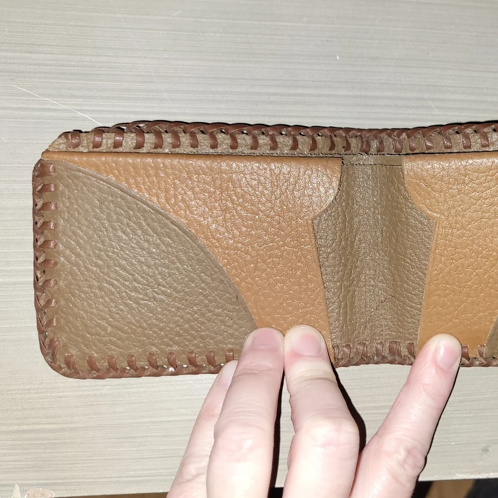 Vintage Tooled Leather Wallet - Picture 3 of 8
